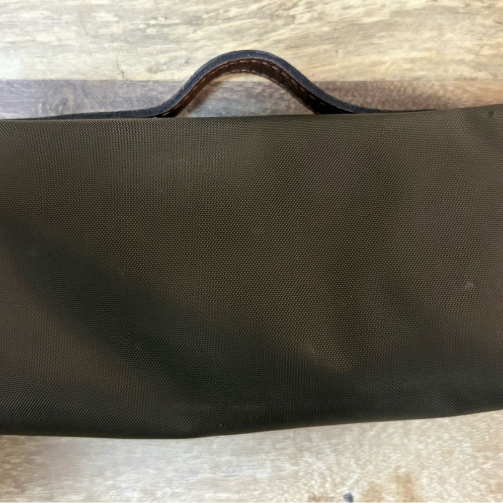 Longchamp Brown Toiletry Bag with Leather Trim - Picture 2 of 6